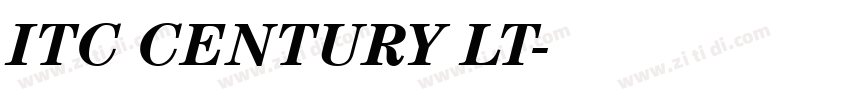 ITC CENTURY LT字体转换 ITC CENTURY LT字体转换